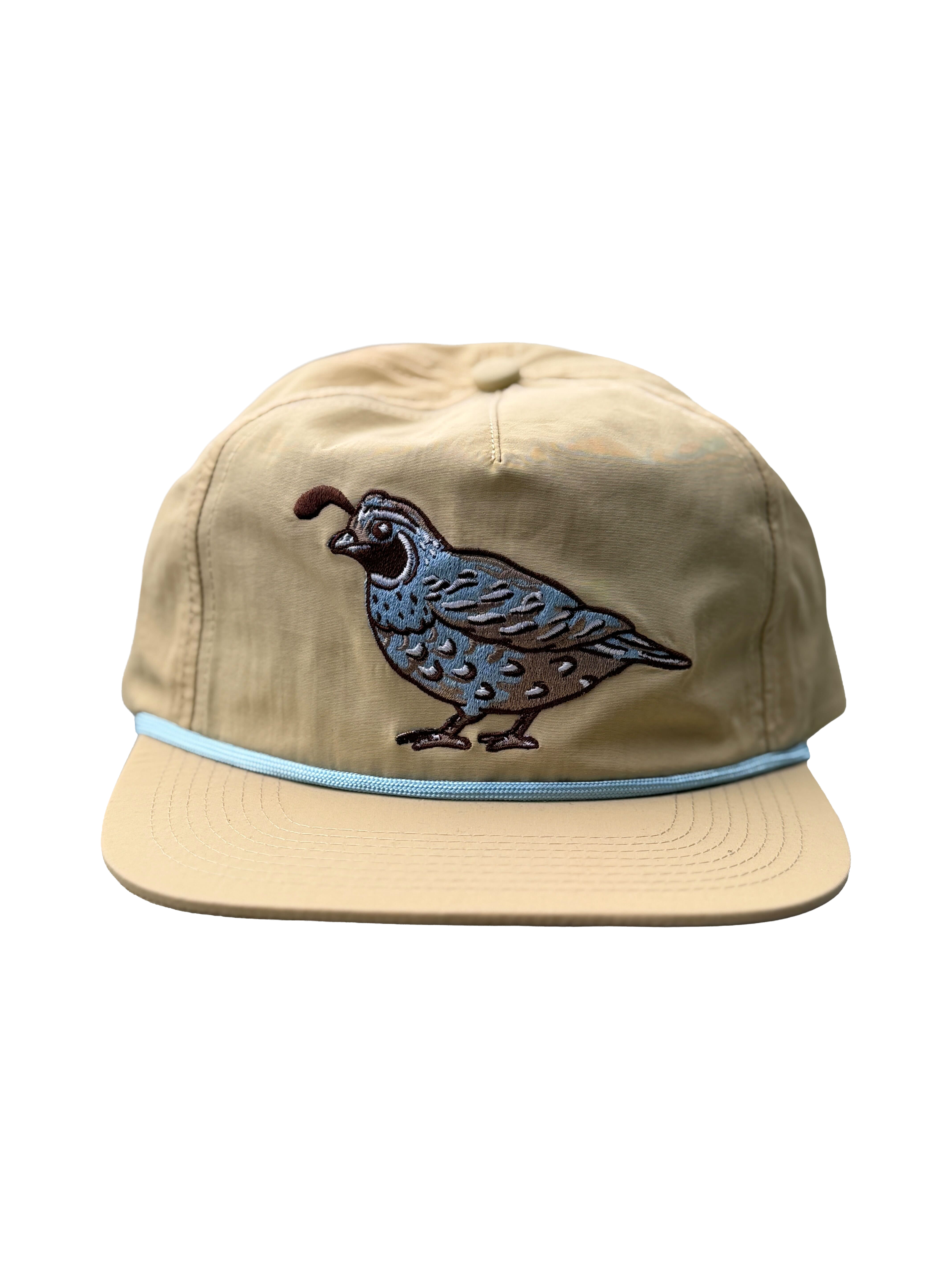 Quail Hat (men's hat, ball cap, nature gift)